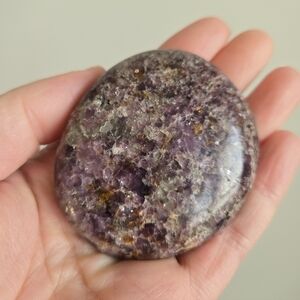 Lepidolite Palm Stone